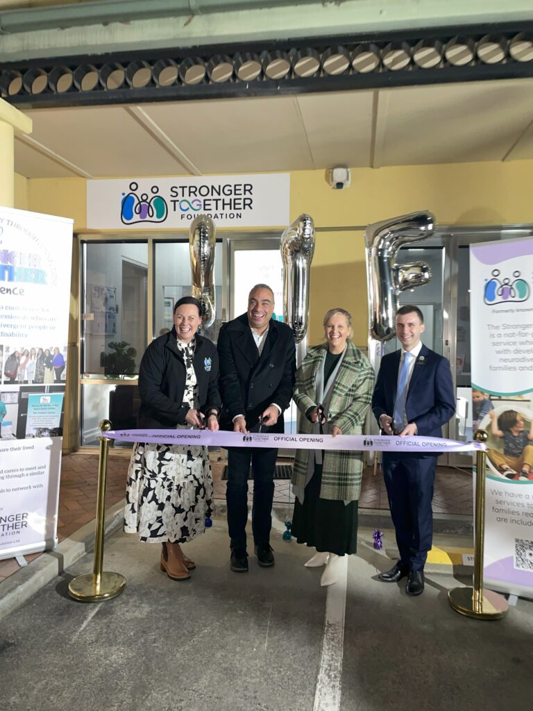 ribbon cutting Official Opening of the Stronger Together Foundation premises in Castle Hill